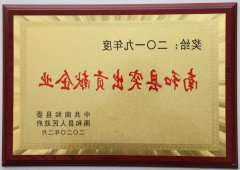 【荣耀】华兴公司被评为2019年度“南和县突出贡